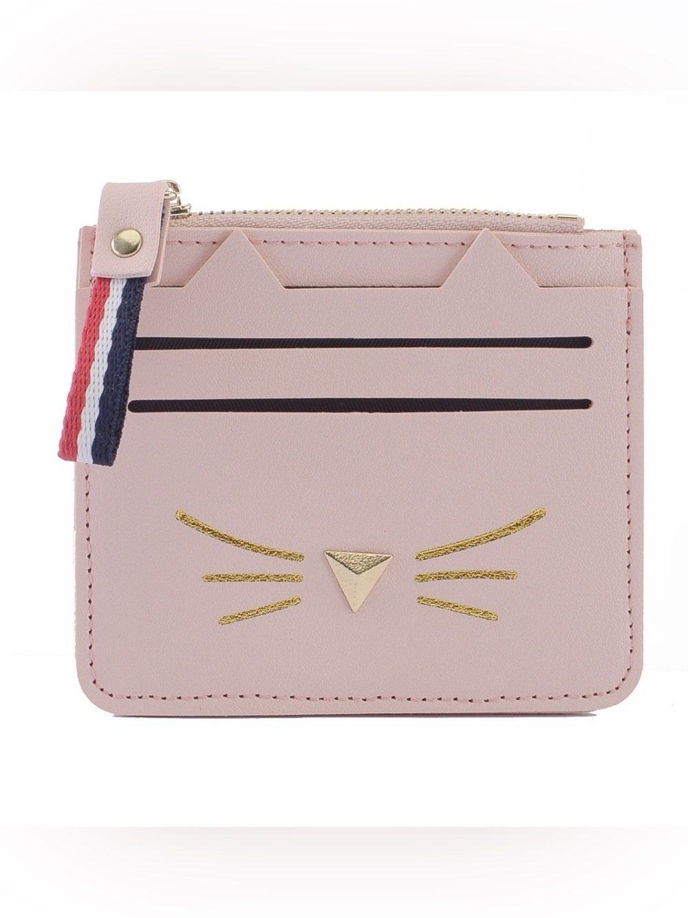 Source Unknown Pale Pink Cat Face Card nwot
